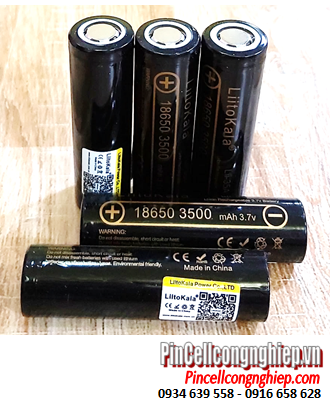 LiitoKala Lii-35A, Pin sạc Lithium Li-ion 3.7v 18650 LiitoKala Lii-35A (3500mAh, Dòng xả 10A) chính hãng